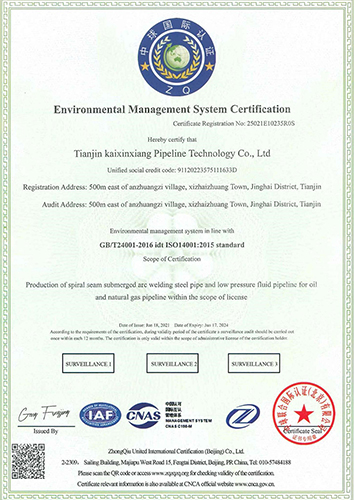 Environmental Management System Certification
